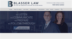 Desktop Screenshot of blasserlaw.com